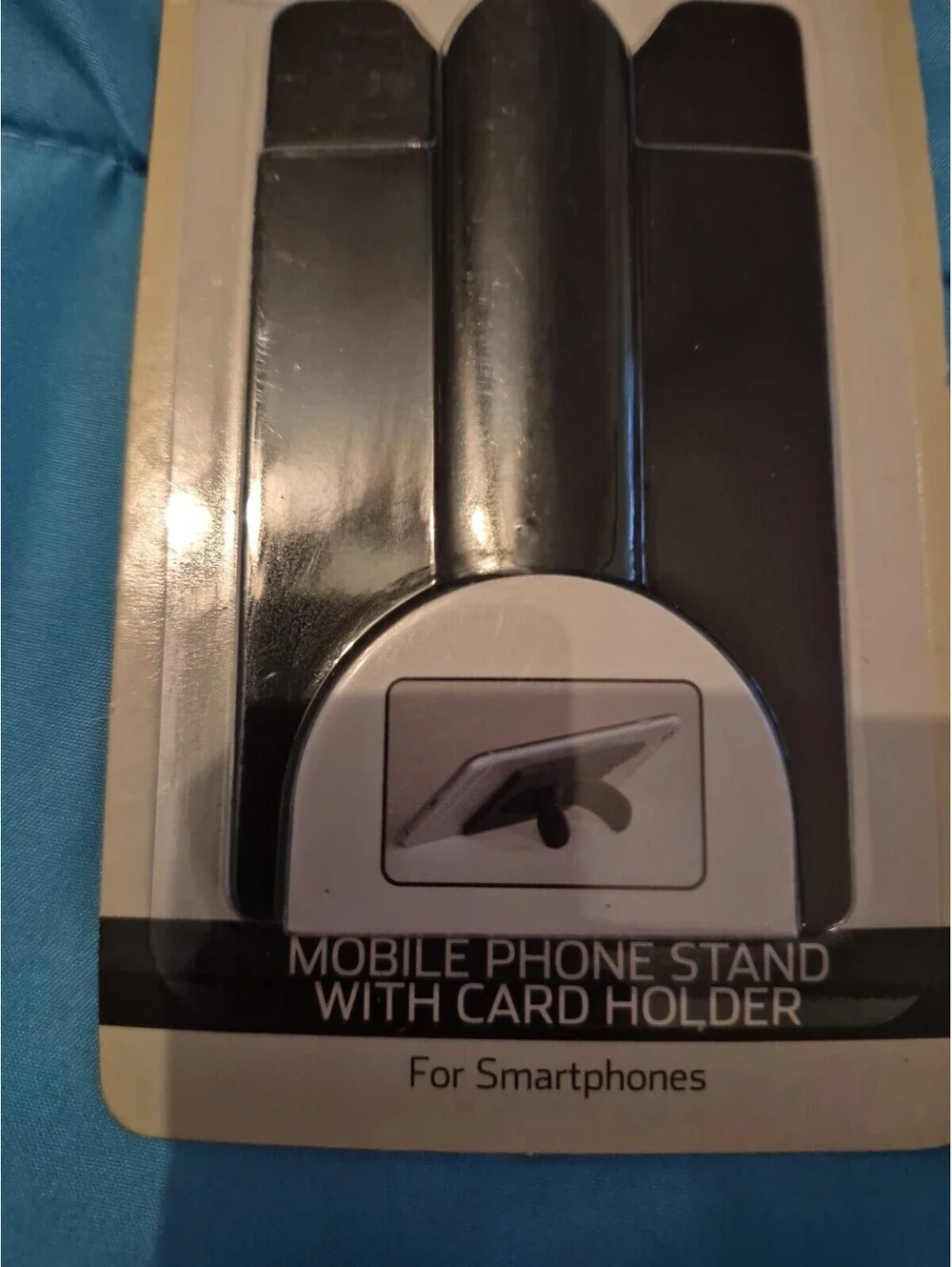 Brand New in Package Onn Black Mobile Phone Stand with Card Holder